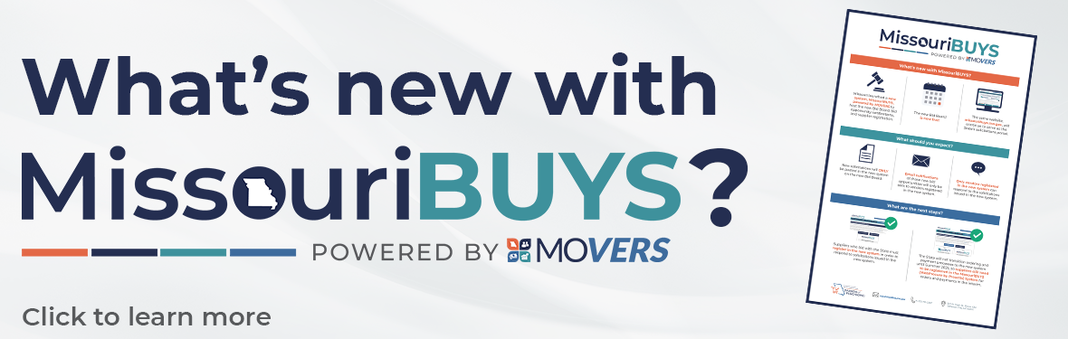 What's new with MissouriBUYS. Click to learn more.